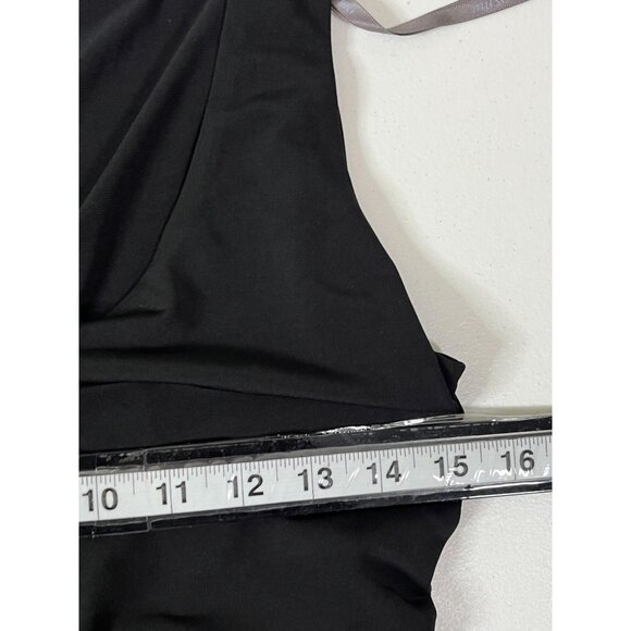 Boston Proper Muse Black Maxi Dress Women’s Small Sleeveless Ruched Hem - Picture 10 of 14